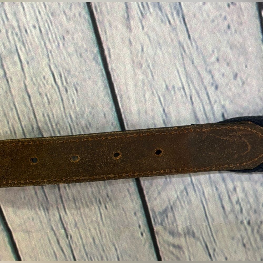 Vineyard Vines Sportfisher Canvas Leather Preppy Nautical Casual Club Belt 34 - Picture 9 of 10